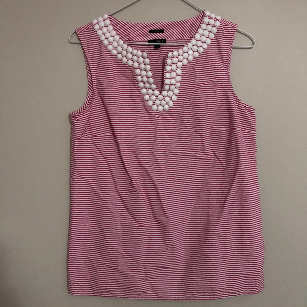 Talbots sleeveless top size 6